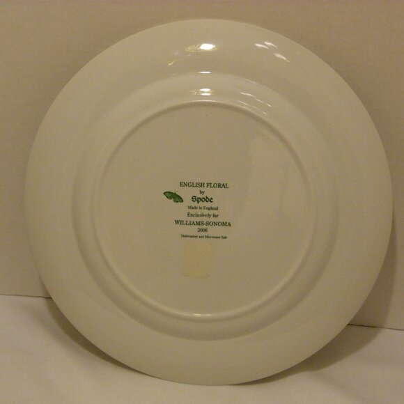 Spode for Williams Sonoma English Floral 12.75" Chop Plate Round Serving Platter - Picture 10 of 10